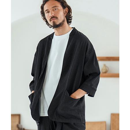 【Magine(マージン)】Rayon Denim Fabric Button &amp; Lapelles...