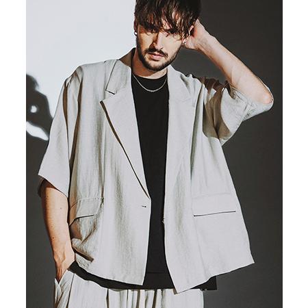 【NO ID.(ノーアイディー)】タ゛フ゛ルフ゛レストハーフスリーフ゛JKT ジャケット(85700...