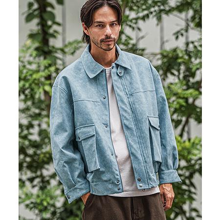 【CAMBIO(カンビオ)】A2typeフェイクレザージャケット(BP-BEA0052)