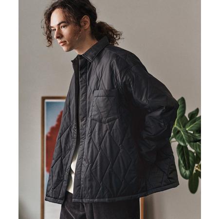 【CAMBIO(カンビオ)】Split Wave Quilting Shirts Jacket シャ...