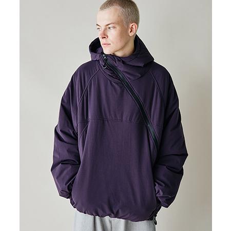 【rehacer(レアセル)】 Twist Line Shell Jacket 中綿フードブルゾン(...