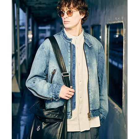 【glamb(グラム)】Denim Riders Jacket デニムライダースジャケット(GB01...