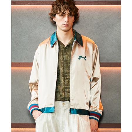 【glamb(グラム)】Short Satin Jacket ショートサテンジャケット(GB0126...