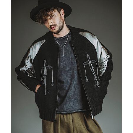 【NO ID.(ノーアイディー)】ドッキングニットスーベニアJKT ジャケット(857010-380...