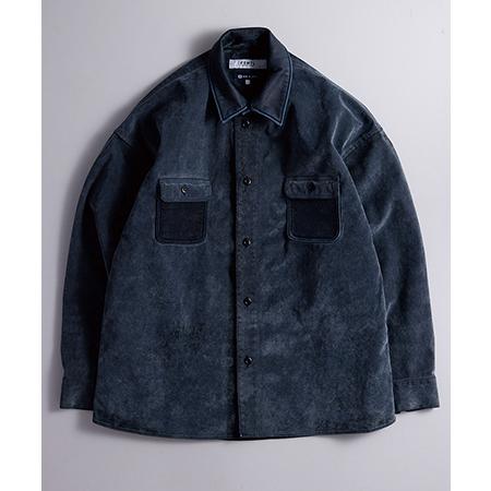 【FDMTL(ファンダメンタル)】FLOCK LEATHER SHIRT JACKET 3YR WA...