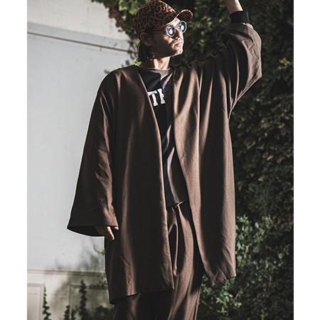 【NOISESCAPE(ノイズスケープ)】Loose silhouette gown type ja...