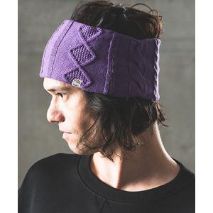 【GLIMCLAP(グリムクラップ)】Cable-knit headband ヘアバンド(15-118-gla-cd)｜cambio