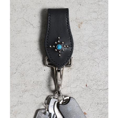 【ROTAR(ローター)】Liscio leather Studs Key Holder キーホルダ...