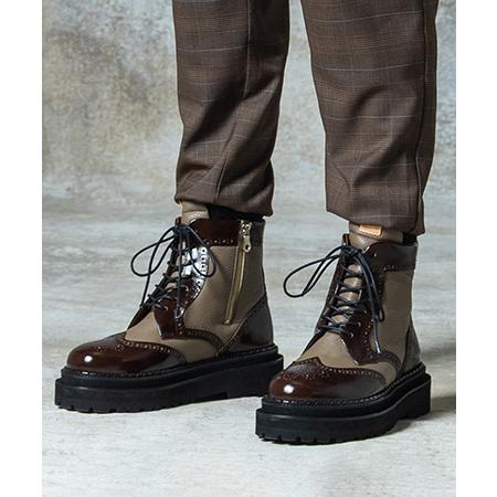 【glamb(グラム)】Platform Country Boots プラットフォームカントリーブー...