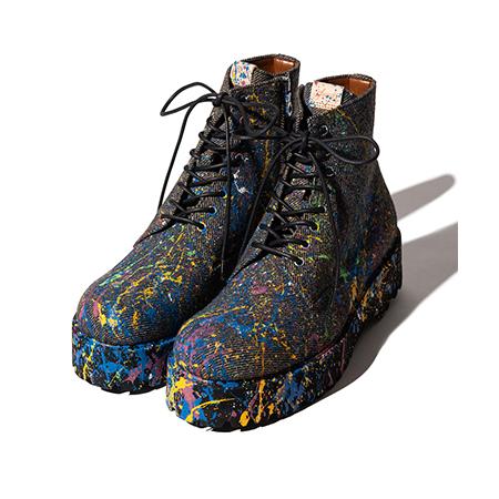 【glamb(グラム)】Craft Lace Up Boots クラフトレースアップブーツ(GB04...