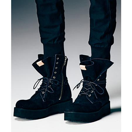 【glamb(グラム)】Bohemian Drape Boots ボヘミアンドレープブーツ(GB01...
