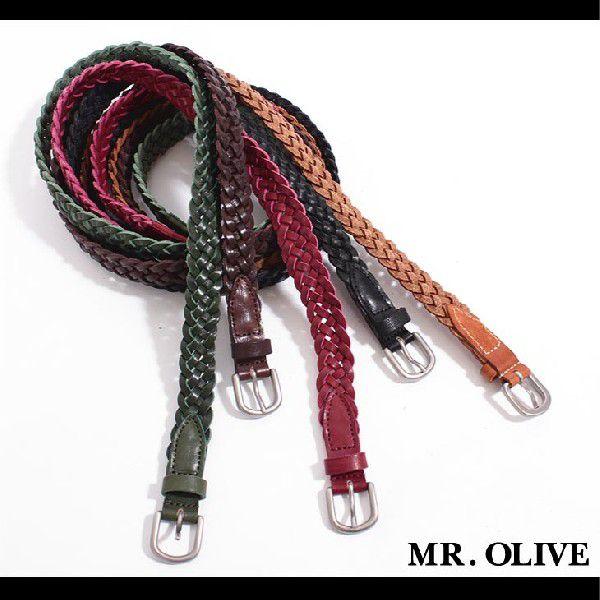 【MR.OLIVE E.O.I 】POLISHED STEER LEATHER 20m/m NARR...