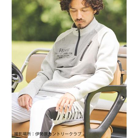 【felkod(フィルコッド)】Quilting Mix Cardboard Knit Half Z...