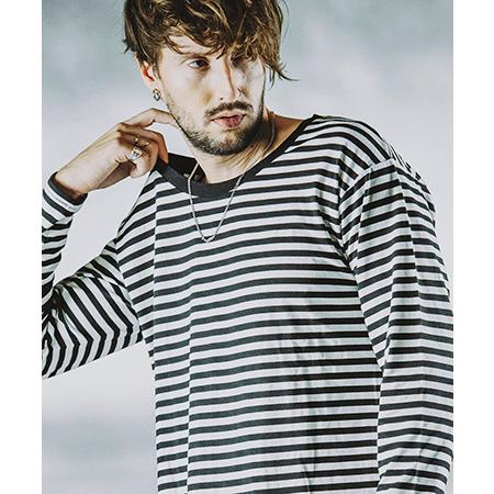 【NO ID.(ノーアイディー)】ホ゛ータ゛ーU-NロンT カットソー(854006-656T)