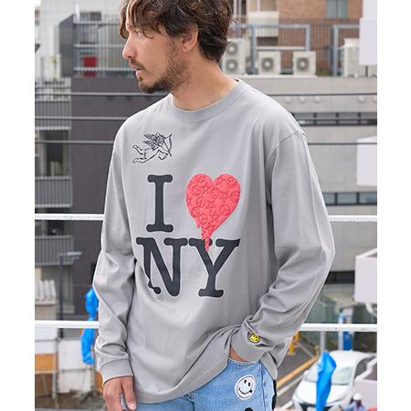 【STUD MUFFIN(スタッドマフィン)】5.6OZコットン天竺 I LOVE 発泡＆グラフィテ...