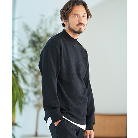 【Magine(マージン)】Geometry Jacquard Long Sleeve Pullov...