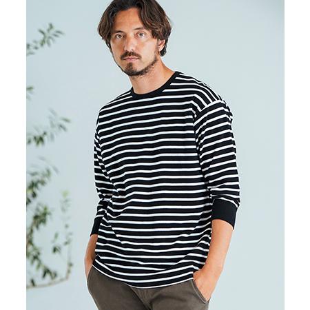 【Magine(マージン)】Border Pattern Span Fraise 3-4 Sleev...