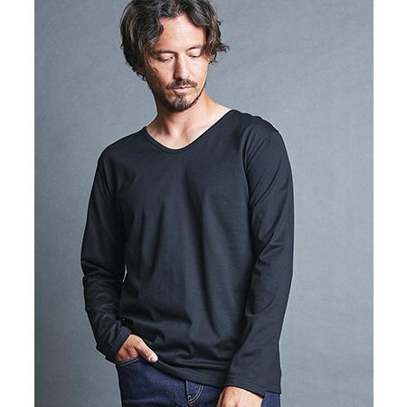 【Magine(マージン)】GIZA CTN SCOOP-N TEE L-S スクープネック カット...