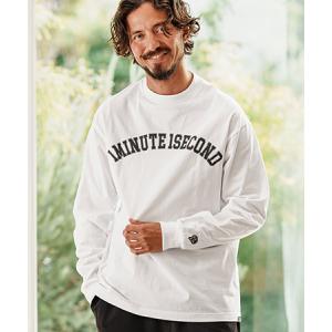 1minute 1second（ワンミニットワンセカンド） 【】Arch logo print 