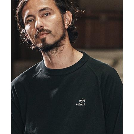 【wjk reluxe】embroidery 3-4 sleeve cut sew 7分袖Tシャツ(...
