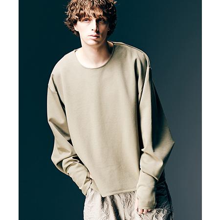 【glamb(グラム)】Wide Sleeves Smooth Cutsew ワイドスリーブスムース...