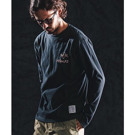 【wjk reluxe】dry touch embroidery LS tee ロングスリーブカット...