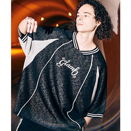 【glamb(グラム)】Football Uniform Knit フットボールユニフォームニット(...