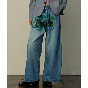 【TENDER PERSON(テンダーパーソン)】DENIM BAGGY PANTS デニムパンツ(NL-PT-4206)｜cambio