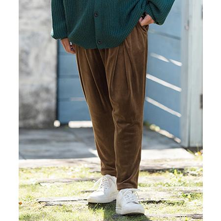 【CAMBIO(カンビオ)】Velor Deep Tuck Soft Sarrouel Pants ...