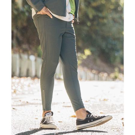 【felkod(フィルコッド)】Seersucker Hem Zip Tapered Pants テ...