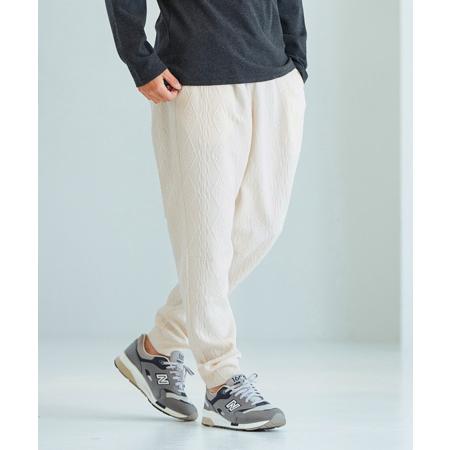 【Magine(マージン)】Cable Jacquard Soft Sarouel Pants サル...