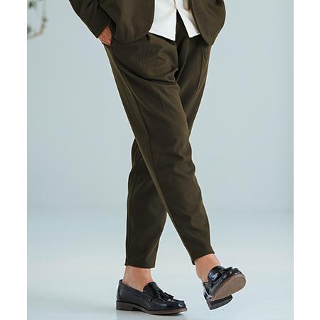 【Magine(マージン)】Brushed Viscose Drape Fabric Tapered...