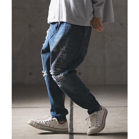 【GLIMCLAP(グリムクラップ)】 Used processing denim balloon ...