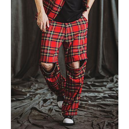 【NO ID.(ノーアイディー)】セハ゜レートZIPワイト゛トラウサ゛ース゛ パンツ(455006-...