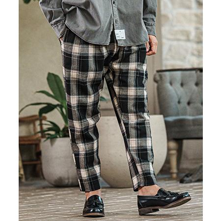 【CAMBIO(カンビオ)】Check Ponti Balloon Silhouette Pants...