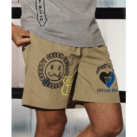 【seventy seven(セブンティセブン)】nylon short pants (77mix)...