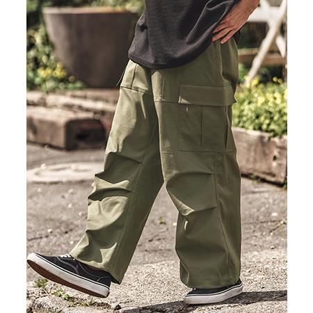 【CAMBIO(カンビオ)】裾ドローコードワイドカーゴパンツ(25053CM)