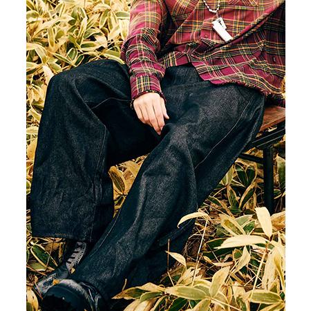 【glamb(グラム)】Oval Baggy Denim オーバルバギーデニム パンツ(GB0325...