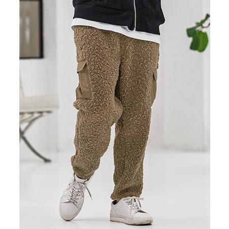 【CAMBIO(カンビオ)】Poodle Like Boa Switch Cargo Pants ボ...