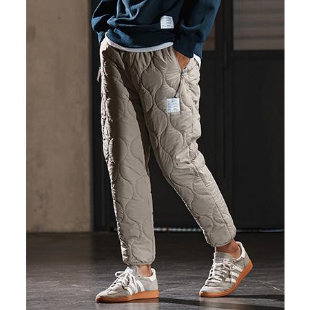 【wjk reluxe】gourd quilting easy pants 中綿イージーパンツ(WR...