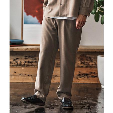 【CAMBIO(カンビオ)】 ウールライクTECHワイドテーパードパンツ(CA05-55500)