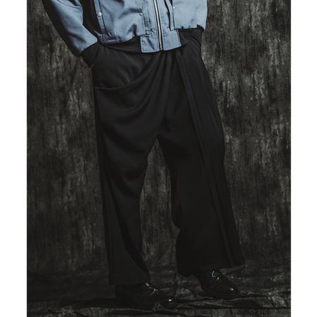 【NO ID.(ノーアイディー)】ト゛レーフ゜タックワイト゛トラウサ゛ース゛ パンツ(457006-...