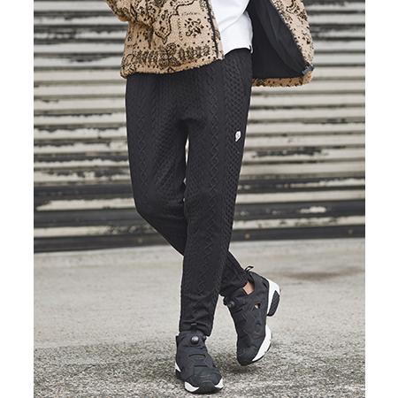 【1minute 1second(ワンミニットワンセカンド)】cable knit pants wi...