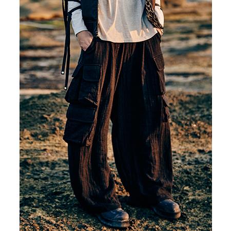 【glamb(グラム)】Linen Cargo Pants リネンカーゴパンツ(GB0126-P07...