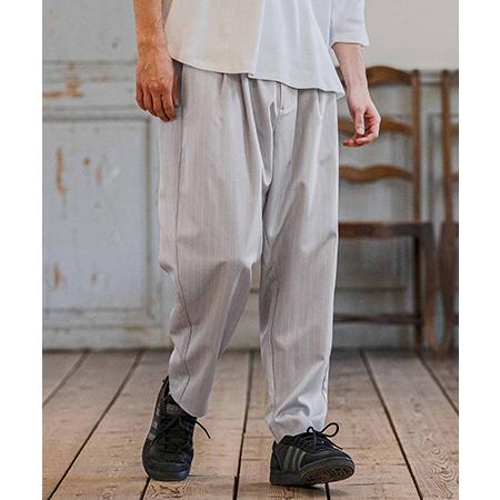 【CAMBIO(カンビオ)】Classic Pinstripe Tapered Pants テーパー...