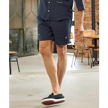【Maison code 13(メゾンコードサーティーン)】linen like belted sh...
