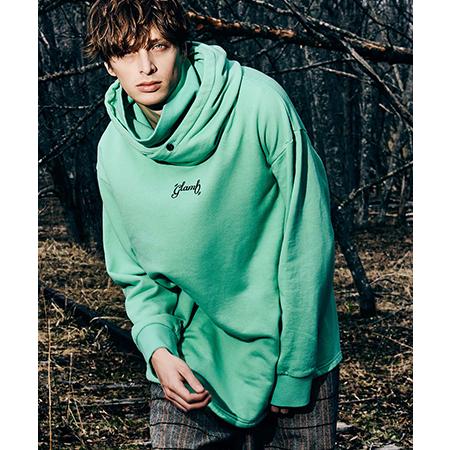 【glamb(グラム)】Layered Neck Hoodie レイヤードネックフーディ(GB032...
