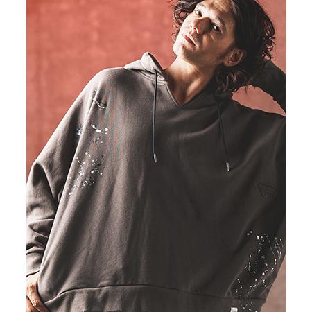 【GLIMCLAP(グリムクラップ)】Used processing oversized sweat...