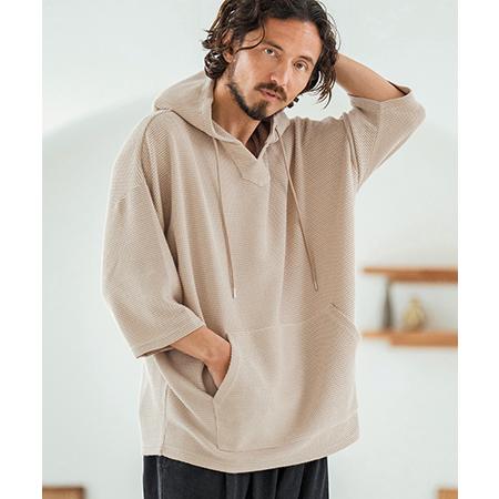 【Magine(マージン)】Textured Knit-Like Fabric Skipper De...