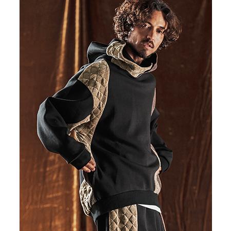 【ANGENEHM(アンゲネーム)】Switching Design Oversized Hoodi...
